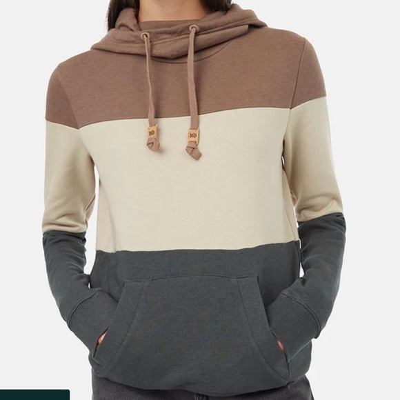 Tentree Banshee Hoodie in green & grey - Picture 2 of 10